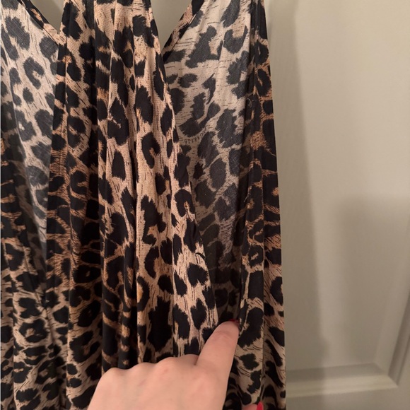 All Saints Leopard/Animal Print Sleeveless Maxi Dress size 10 - Picture 12 of 15